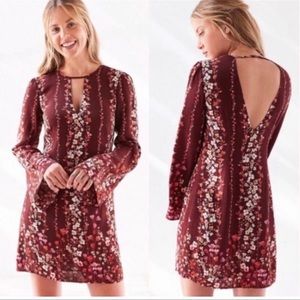 UO kimchi blue bell sleeve floral dress